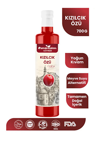 Osmanzadem Göynük Doğadan Gelen Sağlık Desteği: Gerçek Kızılcık Özü - 700 GR