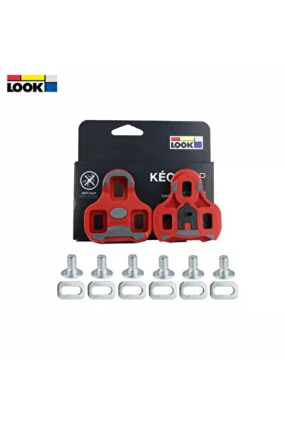 Choice حذاء ركوب الدراجات الهوائية LOOK Keo باللون الأحمر، درجة حرارة 9، مزود بدواسات SPD-SL.