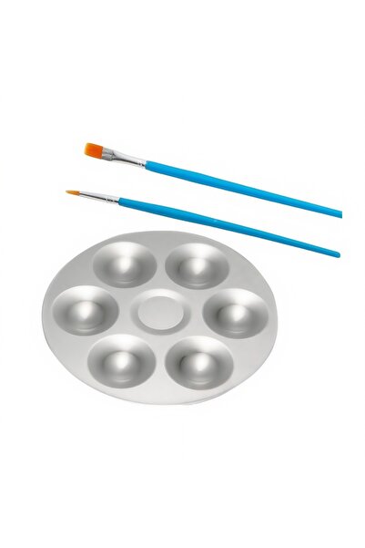 Choice1 6-hole circle 1pc/10pc Aluminum painting pigment palette, palette, ce...