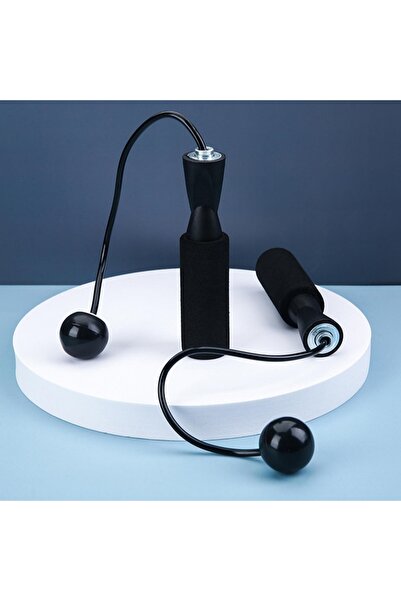 Choice حبل قفز لاسلكي متعدد الوظائف أسود اللون مع كرة صغيرة - للتدريب البدني ...