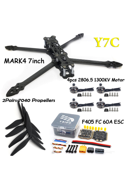 Choice طقم إطار Y7C MARK4 مقاس 7 بوصات، وحدة تحكم طيران F405، وحدة تحكم إلكتر...
