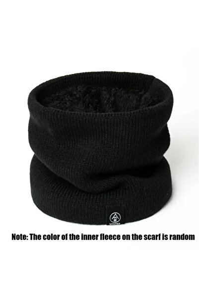 Choice وشاح رقبة من الصوف الأسود مقاوم للرياح، دافئ للوجه، للرجال والنساء، مناسب لفصل الشتاء، وشاح أنبوبي للحماية من البرد