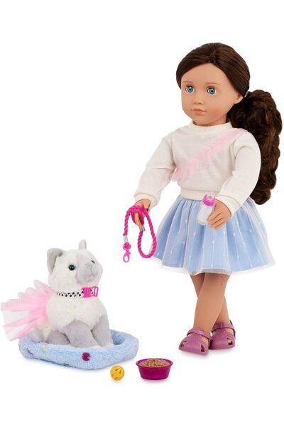 Our Generation Mindy & Pepper Doll With Kitten BD31532Z (Ages 3+)