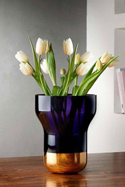 Paşabahçe Contour Kısa Vazo El Yapımı