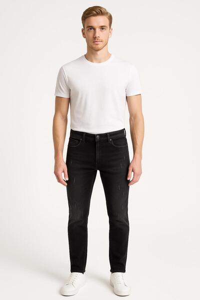 CLASSİCS MEN Pantaloni de blugi pentru bărbați slim fit cu picior îngust elas...