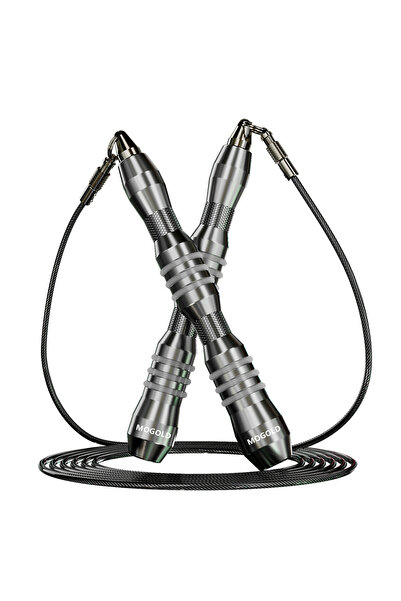 Choice T77-Silver MOGOLD Jump Rope | Metal Non-Slip Handles, Super Durable St...