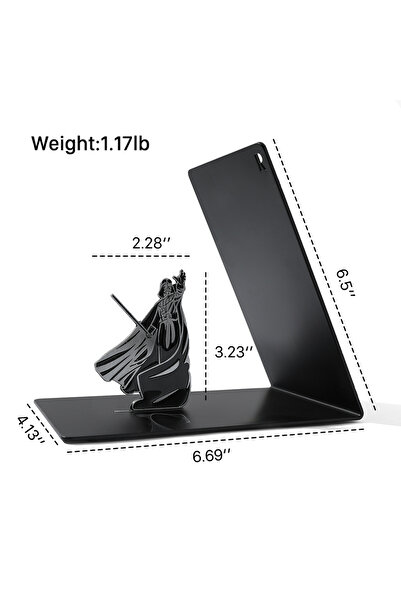 Miniso فواصل كتب B149 Protagonist Sky Walker هدية مثالية لمحبي السلسلة، فواصل كتب حديدية أنيقة للقادة العسكريين، مناسبة للمكتب أو المنزل.