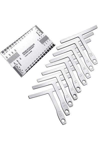 Choice مسطرة قياس ارتفاع الأوتار T-1 Miwayer للغيتار والبيس واليوكوليلي - أدا...