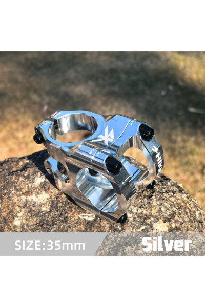 Choice جذع مقود دراجة جبلية فضي من سبائك الألومنيوم، خفيف الوزن للغاية وعالي ...