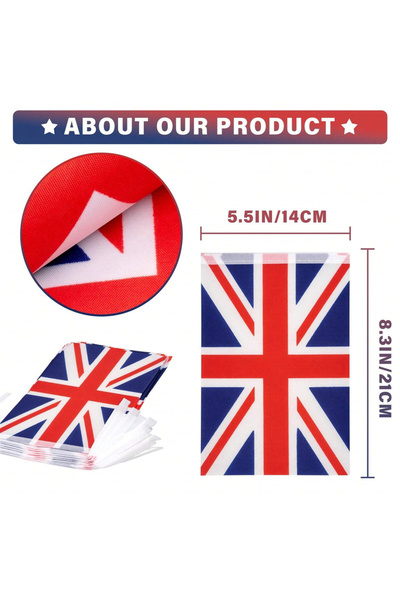 Choice English 1Set United Kingdom Union Jack String Flag Britain Pennant Ban...