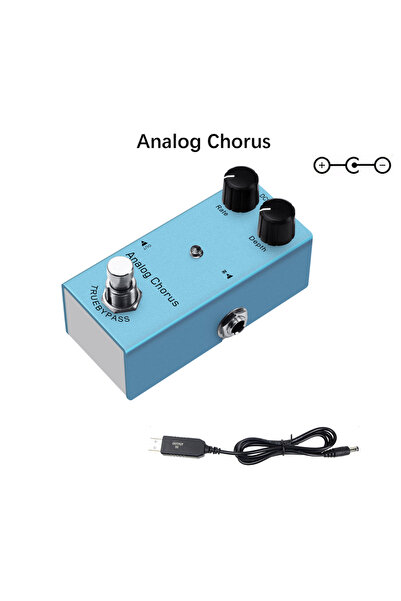 Choice دواسة تأثيرات جيتار كهربائي صغيرة الحجم، تتضمن تأثيرات كورَس تناظري، و...