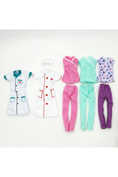 Choice 5 قطع من ملابس الممرضات للدمى، زي ممرضات، زي طبيب، مقاس 11.5 بوصة، إكس...