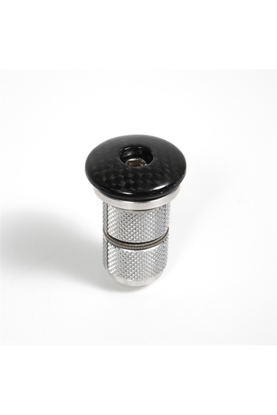 Choice طقم رأس دراجة لامع من ألياف الكربون 3K، غطاء علوي ومسمار توسيع، شوكة د...