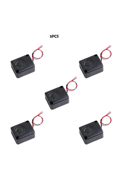 Choice 5 قطع من صفارات الإنذار الصغيرة السوداء الكهرضغطية 12 فولت تيار مستمر،...