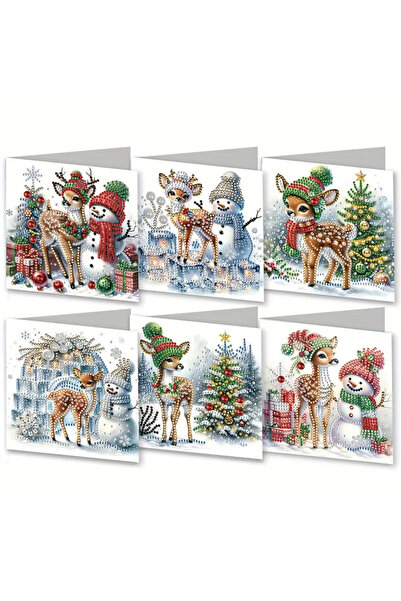 Choice مجموعة HK020 المكونة من 6 قطع للرسم الماسي، تتضمن بطاقة معايدة بتصميم ...