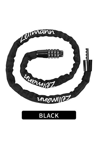 Choice قفل سلسلة دراجة بلاك زيلمان مضاد للسرقة، قفل برقم سري للدراجات، عالي ا...