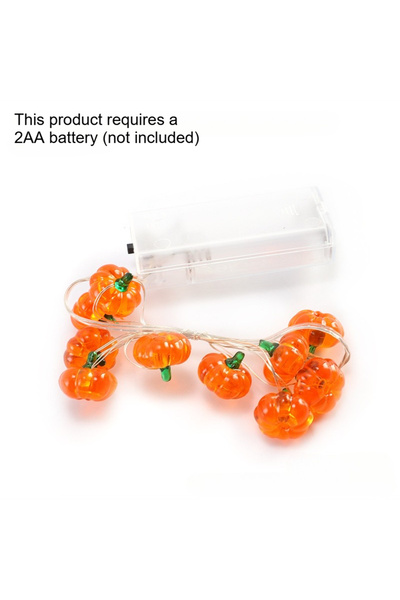 Miniso 1pcs 1M 10 Lights Pumpkin 1/2pc 1M 10 LED Halloween Pumpkin Copper Wire String Lights DIY Fairy Lamp