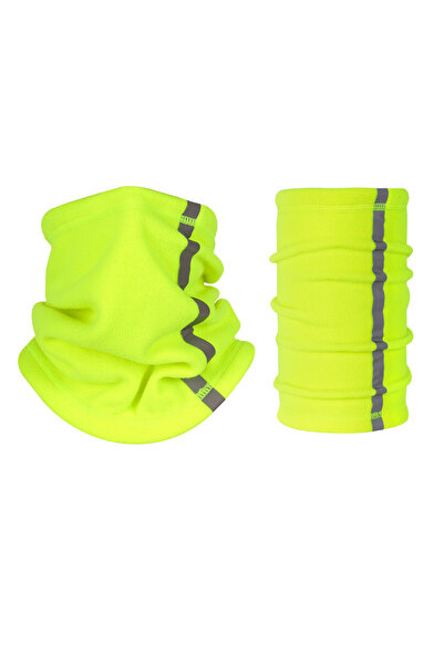 Choice وشاح تدفئة الرقبة الشتوي متعدد الوظائف، مصنوع من الصوف الأخضر الفلوري،...