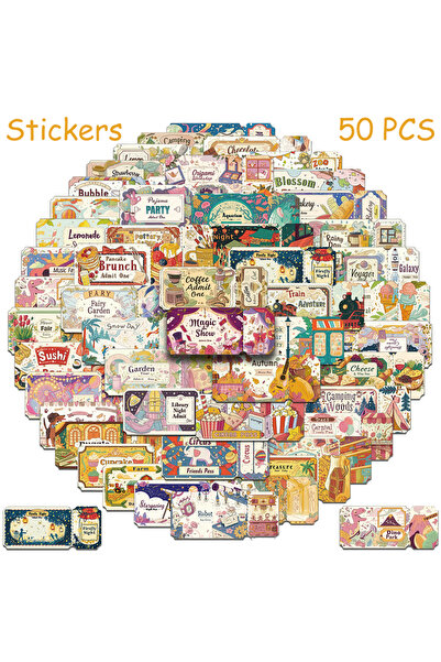 Choice ٥٠ قطعة من ملصقات تذاكر الأحلام الرائعة، مناسبة لأجهزة الكمبيوتر المحم...