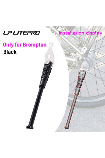 Choice مسند دراجة أسود من LP Litepro Brompton مصنوع من سبائك الألومنيوم بوزن ...