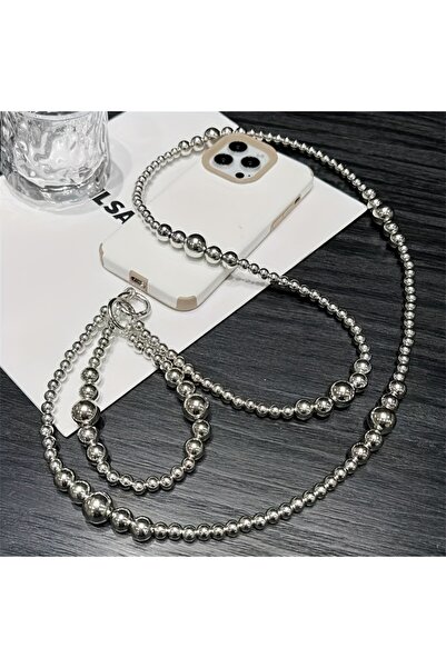 Choice هدايا فضية لحفلات الأعياد للأصدقاء والعائلة، حبل تعليق طويل من الخرز ا...