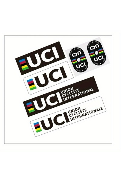 Choice 6 قطع (6 أوراق/قطعة)، ملصقات دراجات UCI وملصقات زخرفية - مناسبة للدراج...
