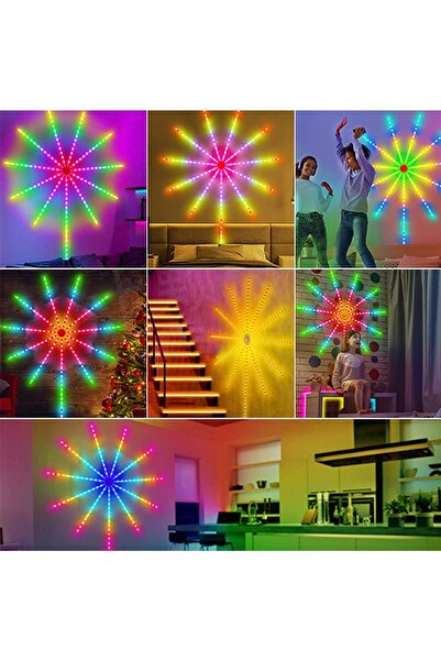 Yuwell Smart Firework Lights Indoor App & Remote RGB Color Changing LED Strip (Small)