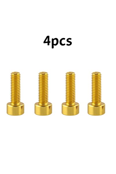Choice Gold-4pcs 4 Pieces Water Bottle Cage Bolts Holder Screws Hex Socket Sc...