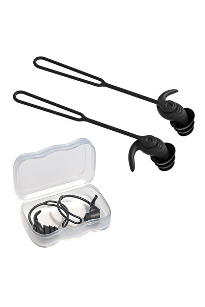 Choice سدادات أذن سوداء - زوج واحد، سدادات أذن للسباحة، سيليكون مقاوم للماء، ...