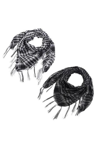 Choice قطعتان مختلطتان 1/2/3 قطع شماغ إسلامي سميك 100x100 سم، أوشحة تكتيكية صحراوية عربية للرجال والنساء، مناسب لفصل الشتاء والرياح