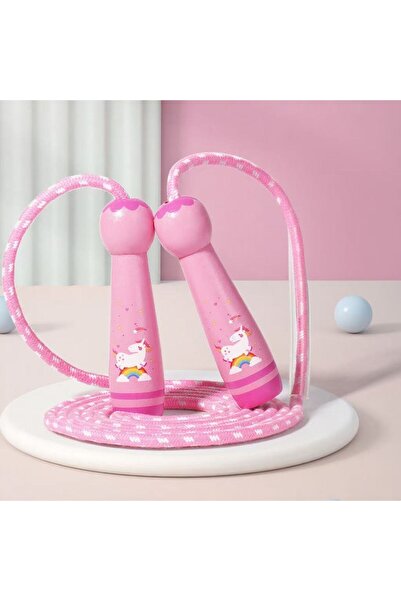 Choice حبل قفز للأطفال قابل للتعديل - قطعة واحدة - حبل قفز مضفر من القطن مع م...