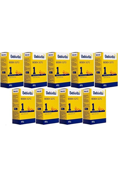 Bebivita Bebek Sütü 400GR No:1 (0-6 Ay) Doğumdan İtibaren (9 Lu Set)
