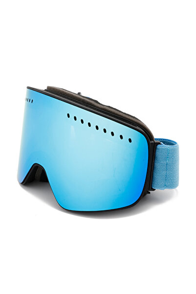 Choice نظارات تزلج جديدة زرقاء اللون، أسطوانية الشكل، مغناطيسية، مزدوجة الطبق...