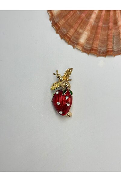 MyladyAccessoriess Arı Detay Çilek Broş