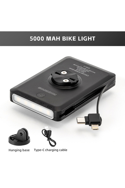 ROCKBROS RL-S1 Bike Light RL-S1 5000mAh Capacity Bike Safety Headlight Digita...