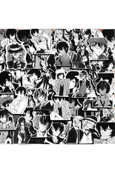 choice2 Bandai 60PCS 10/30/60pcs Bungo Stray Dogs Black White Anime Stickers ...