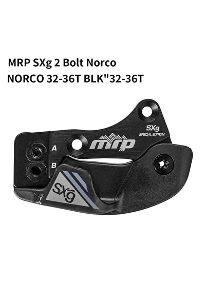 Choice دليل سلسلة دراجة نارية أسود من نوع MRP SXg ذو مسمارين من نوركو مصنوع من سبيكة معدنية، مناسب لسلاسل الدراجات الجبلية من 32 إلى 36 سنًا.