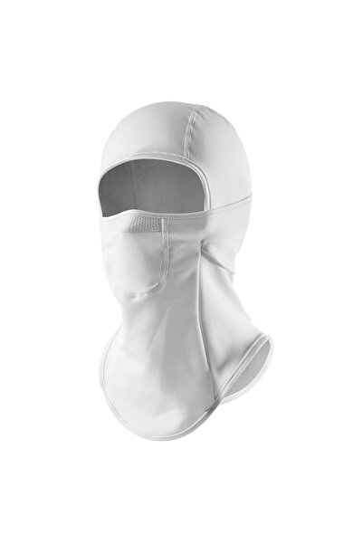 Choice قناع وجه كامل أبيض حراري من الصوف المقاوم للبرد، مناسب للتزلج والرياضات الخارجية والمشي لمسافات طويلة وركوب الدراجات