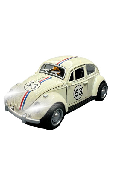 Choice7 سيارة كلاسيكية صفراء بمقياس 1:36 مصنوعة من سبيكة معدنية، مزودة بأصوات...