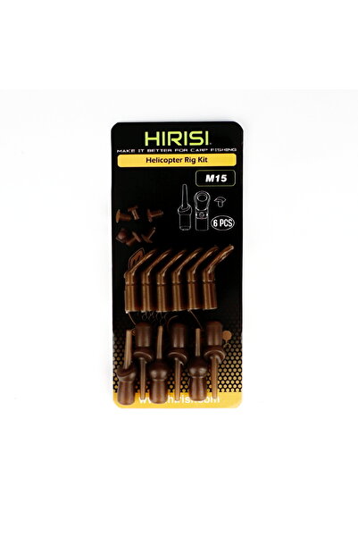 HIRISI مجموعة M15 من 6 قطع من حلقات خرز الصيد لصيد الكارب، ملحقات صيد الكارب،...