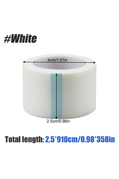 Choice شريط لاصق أبيض - 2.5 سم - 4 لفات (4/6 لفات) شريط مرن للجلد، شريط أنف يسمح بمرور الهواء، شريط شاش ذاتي اللصق للنساء