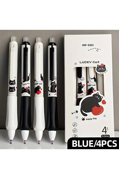 Choice Blue A 4-Pack Erasable Gel Pens Set – 0.5mm Fine Point, Blue Ink, Quic...