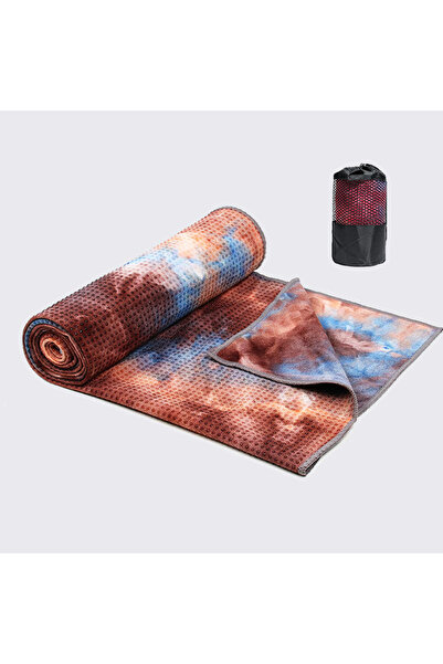 Choice منشفة يوغا ساخنة مضادة للانزلاق بلون الحبر، مصنوعة من ألياف ناعمة فائق...