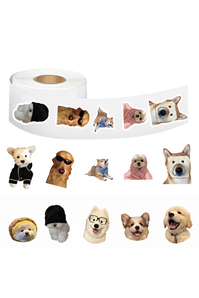 Choice 500PCS 500PCS Kawaii Cute Dog Roll Sticker Cute Waterproof Graffiti Ca...