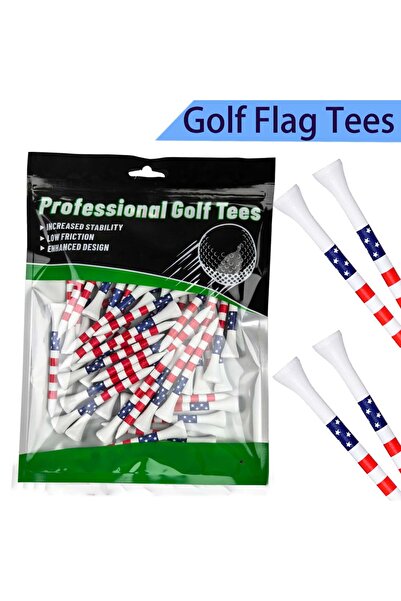 Choice 50 قطعة من تي شيرتات الجولف مقاس 70 مم، بقياسات 3-1/4 و 2-3/4 بوصة، مص...