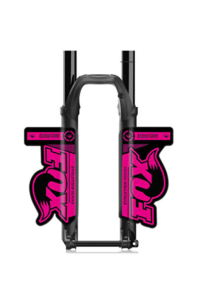 Choice ملصقات شوكة الدراجة الجبلية إيفولوشن باللون الوردي، ملصقات شوكة أمامية...