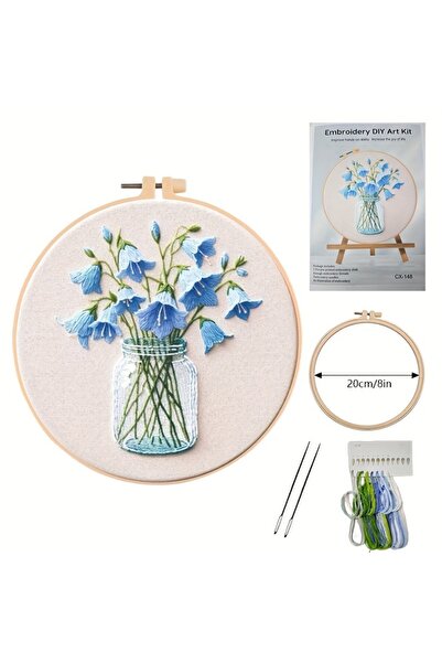 Choice1 مجموعة Blue 1 للمبتدئين، تتميز بنقوش زهرة الصباح والزنبق - ربيع وصيف