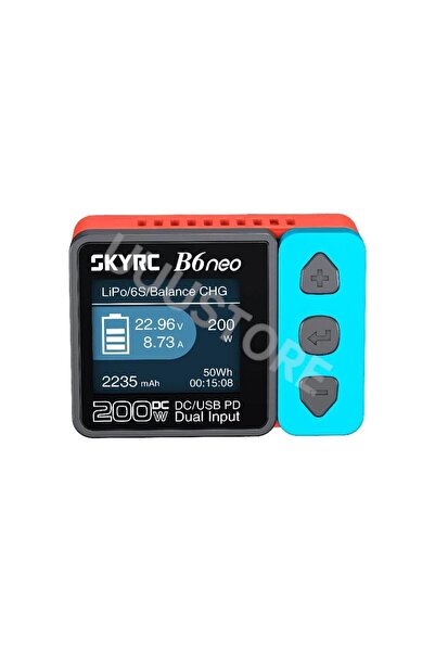 Choice شاحن ذكي أزرق SKYRC B6 NEO B6NEO تيار مستمر 200 واط، شاحن ومفرغ بطاريا...