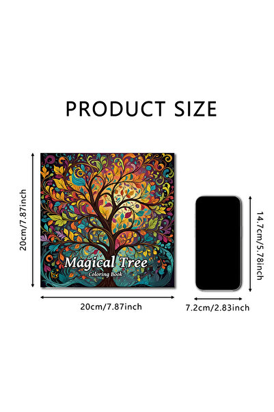 Choice كتاب تلوين شجرة سحرية X1-610، قطعة واحدة، للكبار والمراهقين، يحتوي على...