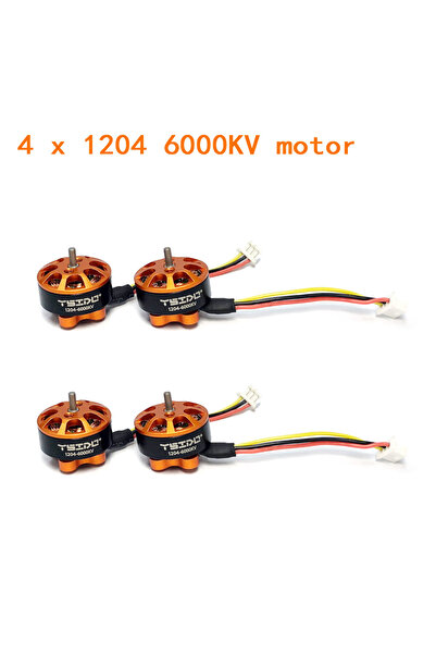 Choice 4 قطع من محركات 1204 6000KV الصغيرة بدون فرش، 2-3 خلايا، عمود 1.5 مم، ...